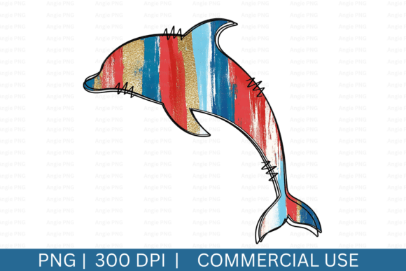 Brushstrokes Nautical Dolphin Clipart Review