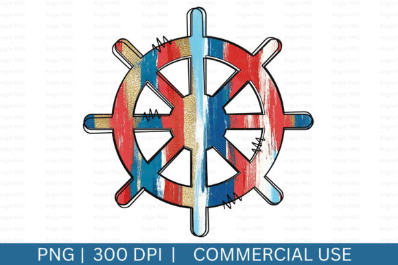 Brushstrokes Nautical Ship Wheel Clipart Review