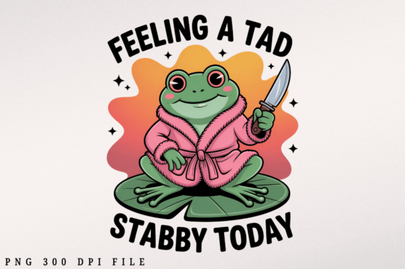 Feeling a Tad Stabby Today PNG Design: A Graphics Review for Crafts