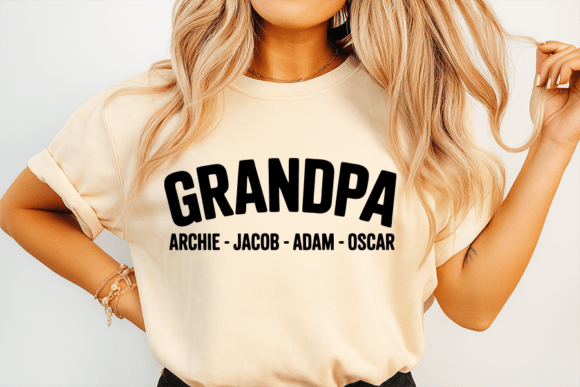 Grandpa with Names Family Members Gift Review