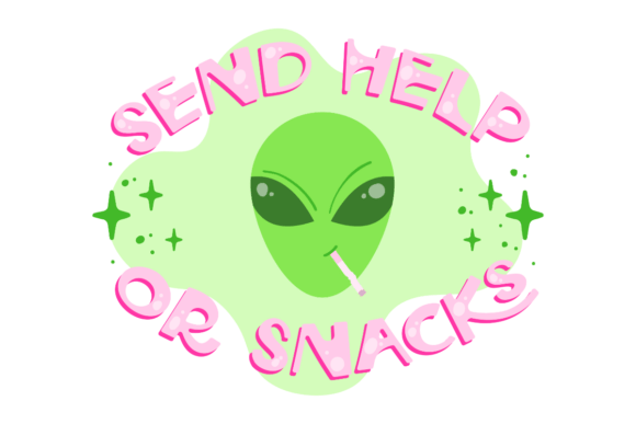Help or Snacks Graphics for Crafts and Content