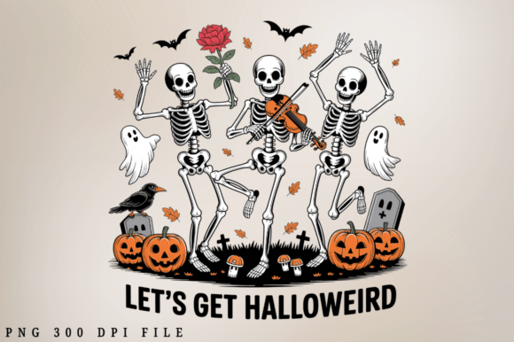Let s Get Halloweird PNG Design for Graphics and Crafts