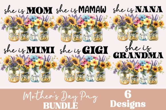 Mothers Day Sublimation Bundle Mom Png for Crafts & Graphics