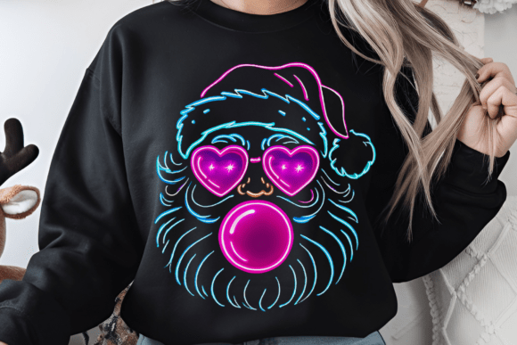 Neon Glow Retro Santa, Iridescent Review