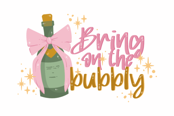New Year Bubbly Cheer: Graphics & Crafts for Celebratory Branding