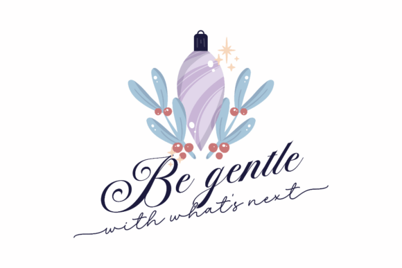 New Year Gentle Next Graphics for Crafts