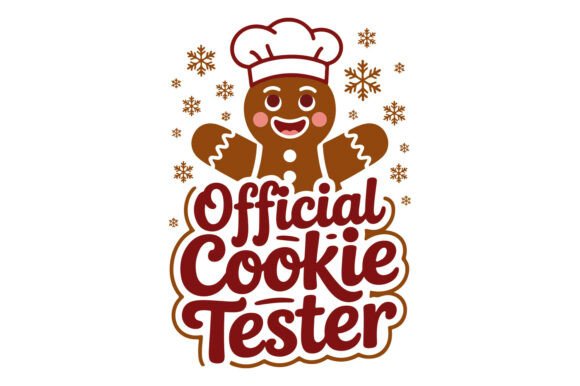 Official Cookie Tester Christmas Design for Graphics and Crafts