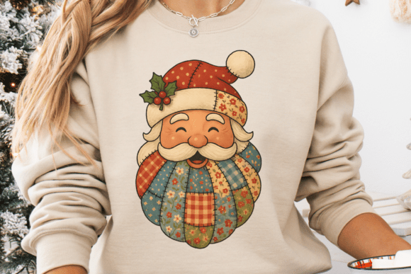 Patchwork Santa Claus, Christmas PNG: A Graphics & Crafts Review