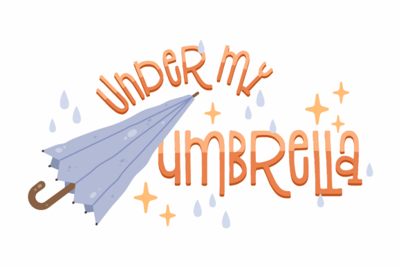 Under My Umbrella Graphics for Crafts & Projects