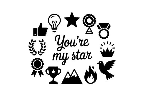 You re a Star Award Graphic EPS for Crafts and Graphics